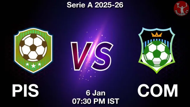 PIS vs COM ड्रीम11 भविष्यवाणी, फैंटेसी फुटबॉल टीम - 06 जनवरी 2026
