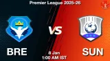 BRE vs SUN Match Preview & Latest Updates - <small>Thu, 08 Jan 01:00 AM IST</small>