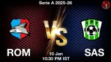 ROM vs SAS Match Preview & Latest Updates - <small>Sat, 10 Jan 10:30 PM IST</small>
