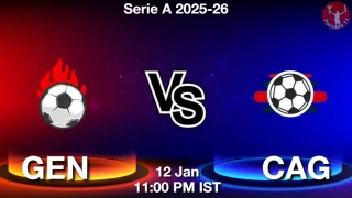 GEN vs CAG - Serie A