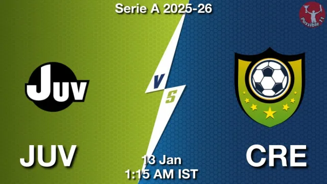 JUV vs CRE Match Previews and Football Tips