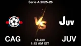 CAG vs JUV Match Preview & Latest Updates - <small>Sun, 18 Jan 01:15 AM IST</small>
