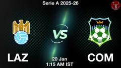 LAZ vs COM Match Result