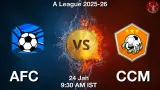 AFC vs CCM Match Preview & Latest Updates - <small>Sat, 24 Jan 09:30 AM IST</small>