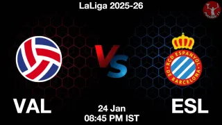 VAL vs ESL VAL vs ESL - LaLiga 2025-26