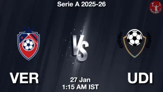 VER vs UDI - Serie A
