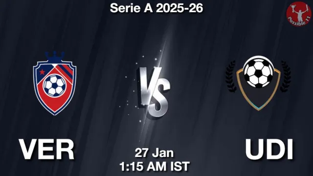VER vs UDI Match Previews and Football Tips