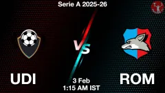 UDI vs ROM Match Result