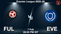 FUL vs EVE Match Result