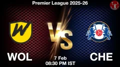 WOL vs CHE Match Result