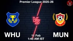 WHU vs MUN Match Result