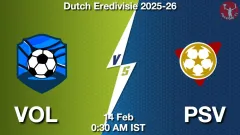VOL vs PSV Match Result
