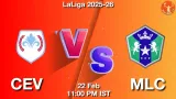 CEV vs MLC Dream11 Prediction, Preview & Updates - <small>Sun, 22 Feb 11:00 PM IST</small>