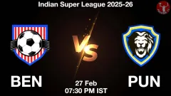 BEN vs PUN Match Result