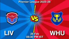 LIV vs WHU Match Result