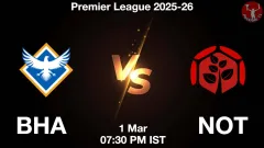 BHA vs NOT Match Result