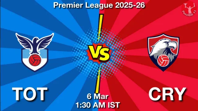 TOT vs CRY Match Previews and Football Tips