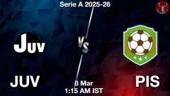 JUV vs PIS Match Result