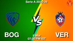 BOG vs VER Match Result