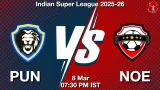 PUN vs NOE Dream11 Prediction, Preview & Updates - <small>Sun, 08 Mar 07:30 PM IST</small>