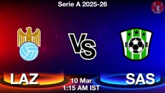 LAZ vs SAS Match Result