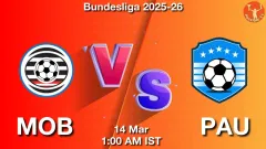 MOB vs PAU Match Result