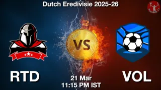 RTD vs VOL RTD vs VOL - Dutch Eredivisie