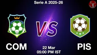 COM vs PIS - Serie A