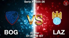 BOG vs LAZ Match Result