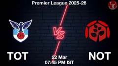 TOT vs NOT Match Result