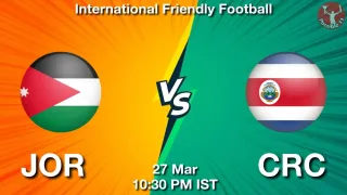 JOR vs CRC - International Friendly