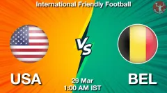 USA vs BEL Match Result