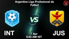 INT vs JUS Match Result