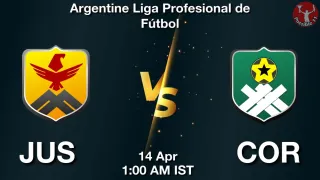 JUS vs COR JUS vs COR - Argentine Liga