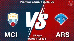 MCI vs ARS Match Result