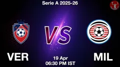 VER vs MIL Match Result