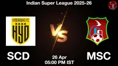 SCD vs MSC Match Result