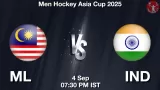 ML vs IND Match Preview & Latest Updates - <small>Thu, 04 Sep 07:30 PM IST</small>