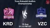 KRD vs VZC Match Prediction & Fantasy Tips - <small>Tue, 19 Aug 01:15 PM IST</small>