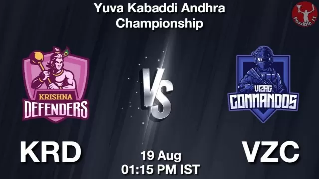 KRD vs VZC Dream11 Fantasy Prediction KRD vs VZC Dream11 Team Prediction, Fantasy Kabaddi Tips
