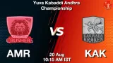 AMR vs KAK Match Prediction & Fantasy Tips - <small>Wed, 20 Aug 10:15 AM IST</small>