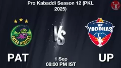 PAT vs UP Match Result