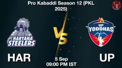HAR vs UP Match Result
