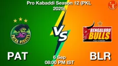 PAT vs BLR Match Result