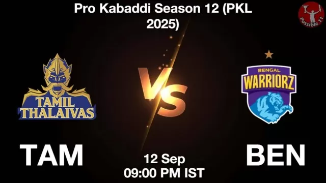 TAM vs BEN Match Previews and Kabaddi Tips