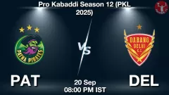 PAT vs DEL Match Result