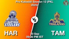 HAR vs TAM Match Result