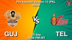 GUJ vs TEL Match Result