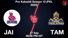 JAI vs TAM Match Result