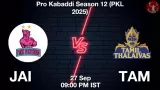 JAI vs TAM Match Preview & Latest Updates - <small>Sat, 27 Sep 09:00 PM IST</small>